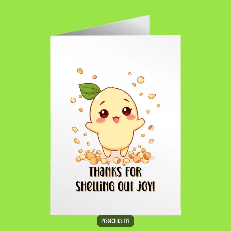 Free Printable Thank You Card: Pistachio Nut Confetti, Funny Downloadable Greeting