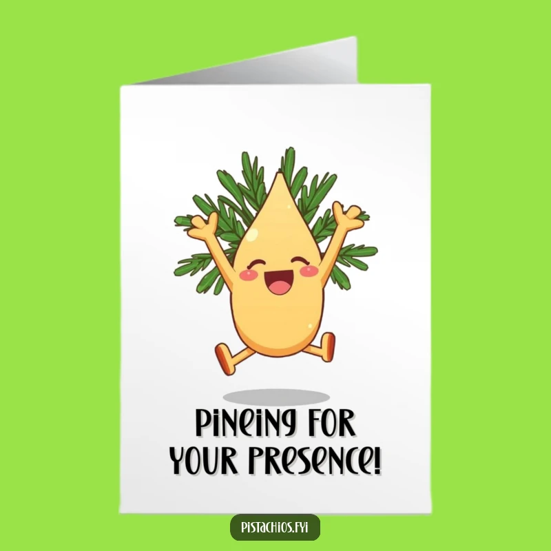 Free Printable Thank You Card: Joyous Pine Nut Leaping - Exciting Downloadable!