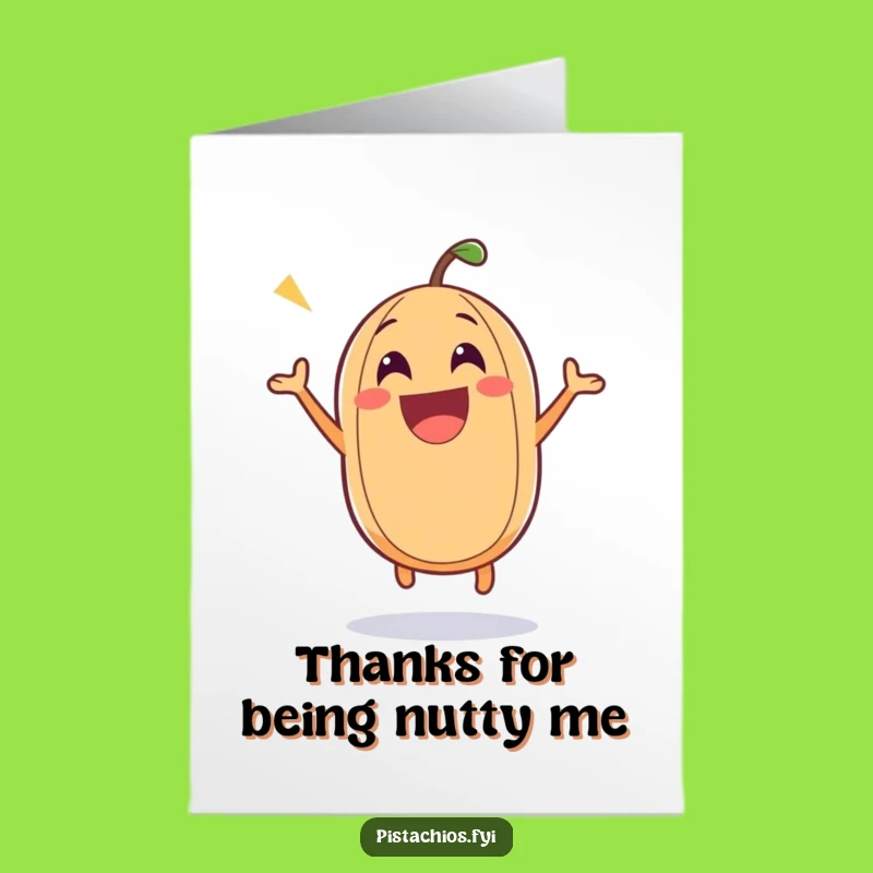 Free Printable Nutty Thank You Card - Funny Excitable Downloadable Gift