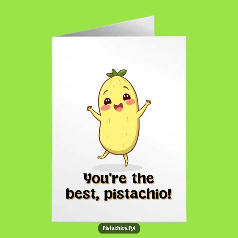 Free Printable Thank You Card: Pistachio's Grateful Jig - Easy Download