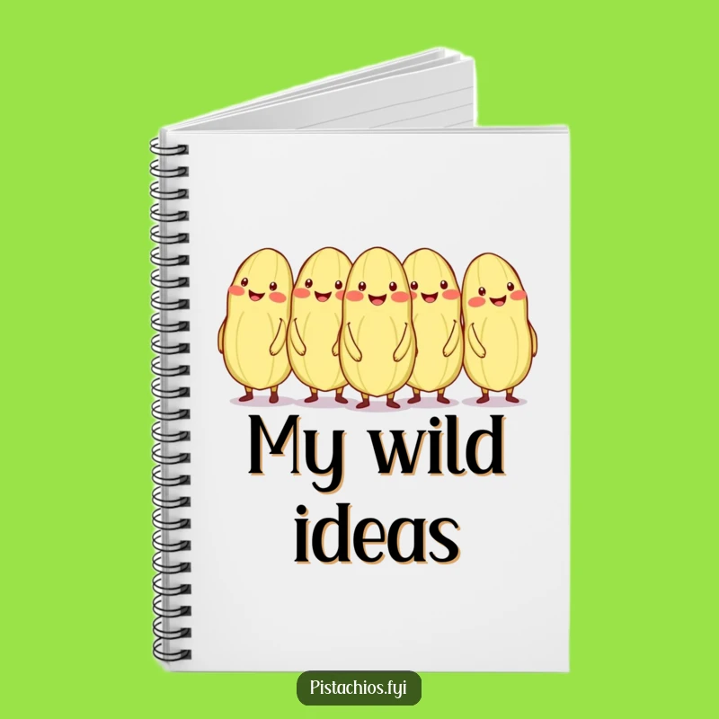 Funny Conga Line Pistachios Notebook: Journal Your Nutty Adventures
