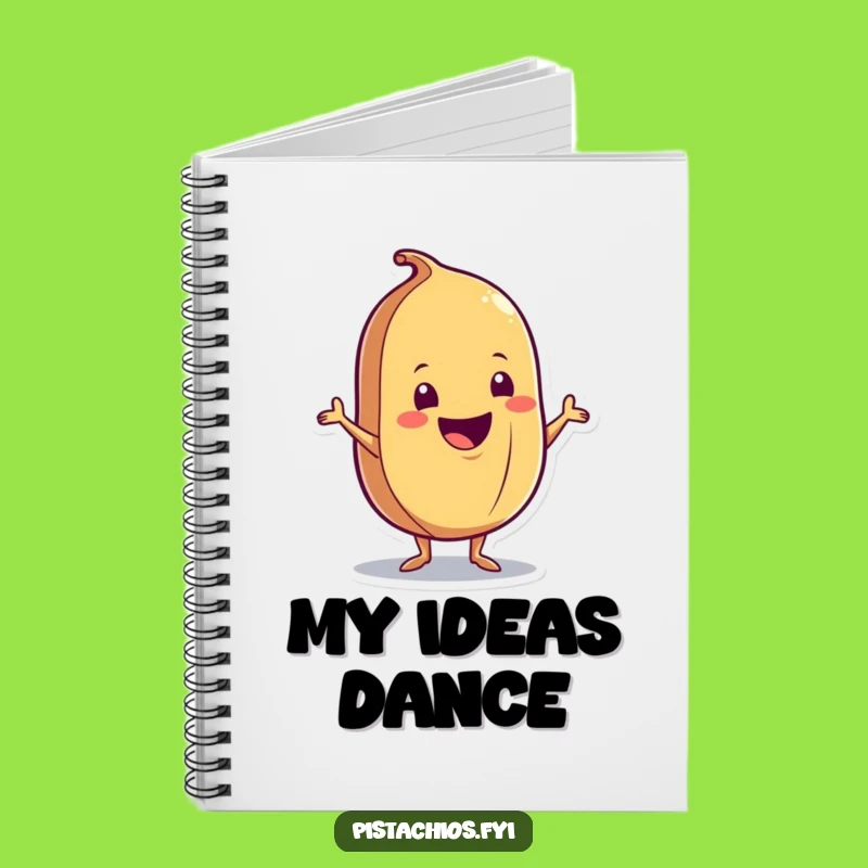 Funny Nut Shimmy Notebook - Creative Nut Character Journal, Thoughtful Funny Gift for Writers