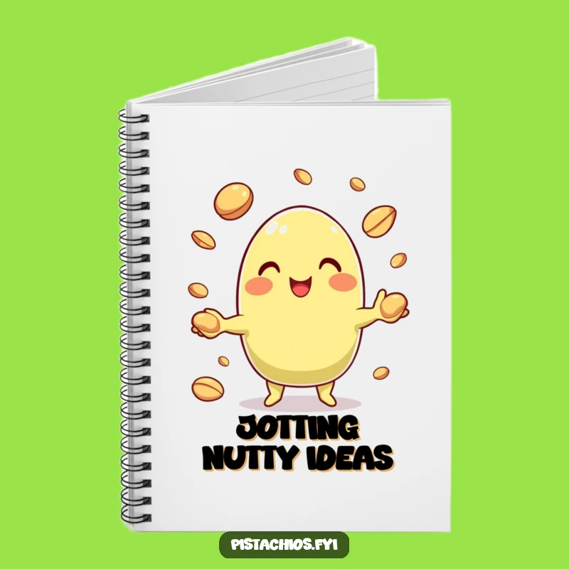 Funny Pistachio Juggling Nuts Notebook: Jot Down Ideas with Nutty Humor