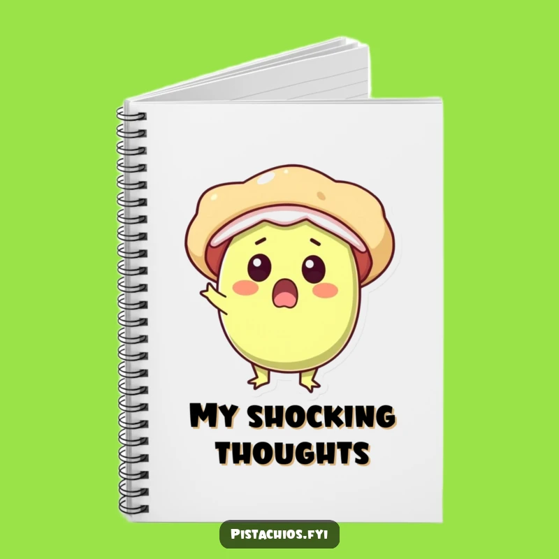 Funny Surprise Pistachio Journal - Delightful Character Note Pad