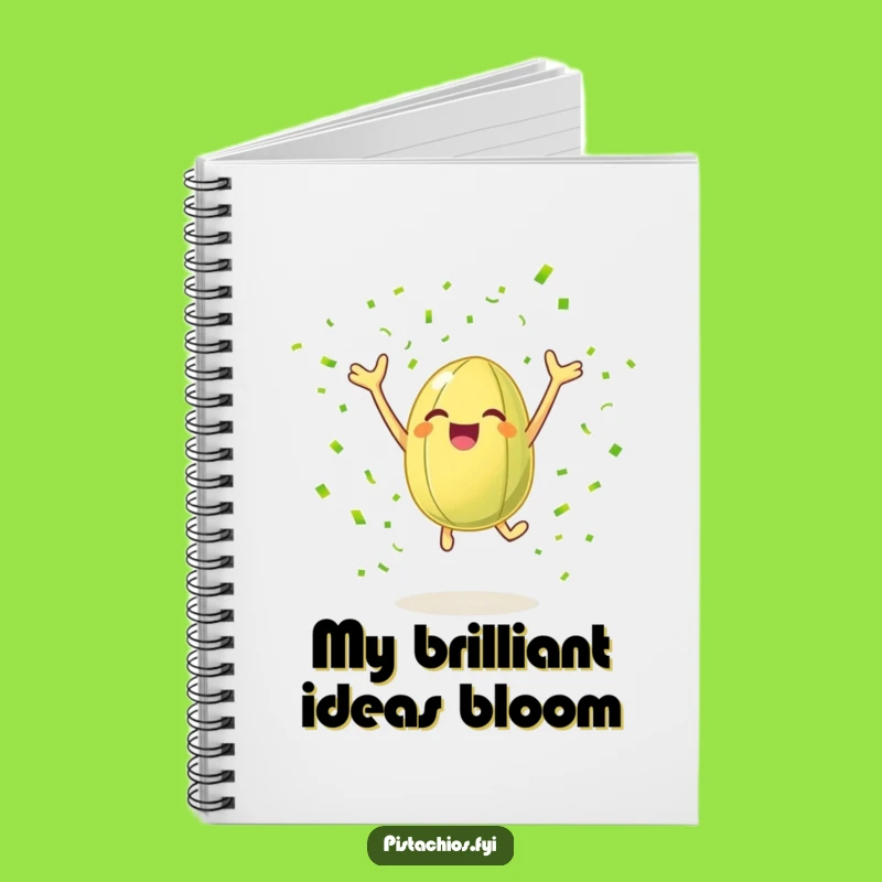 Funny Pistachio Nut Notebook: Jot Down Ideas with Joyful Flair