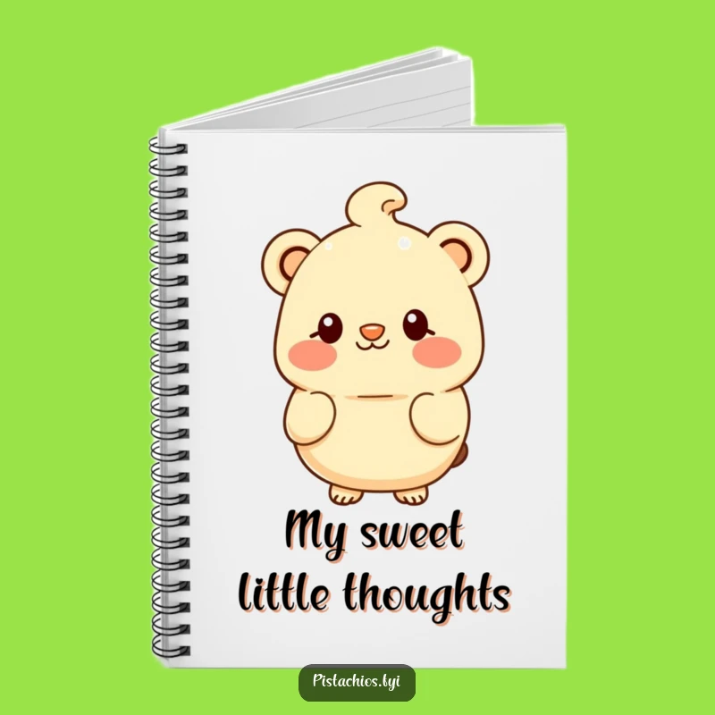 Funny Macadamia Shy Smile Notebook - Jot Down Sweet Thoughts, Ideal Funny Gift