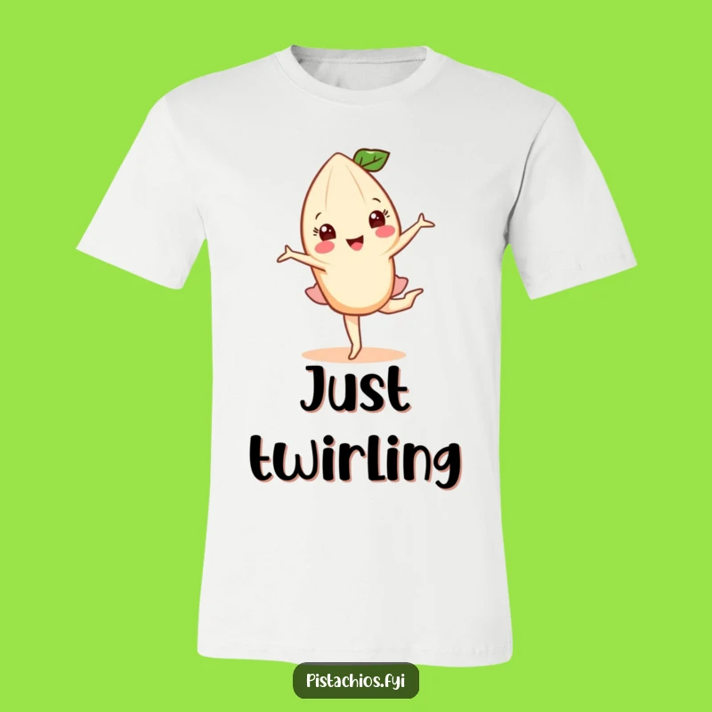 Funny Almond Pirouette T-Shirt: Graceful Nut's Spin - Hilarious Gift!