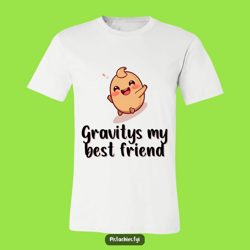 Funny Hazelnut T-Shirt: Giggling Character Rolling Downhill - Hilarious Gift Idea!