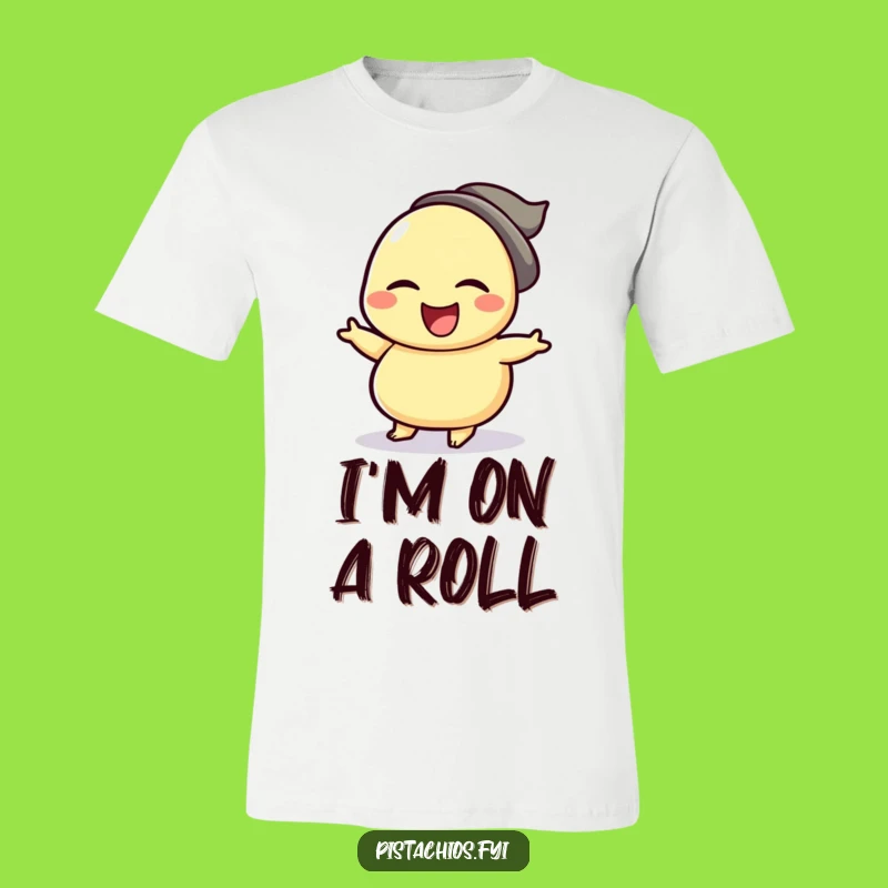 Funny Cashew Jig T-Shirt: Winking Nut's Joyful Dance - Hilarious Gift!