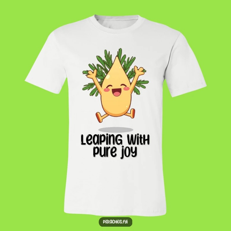 Funny Pine Nut T-Shirt - Leaping with Joy, Hilarious Excitement Gift!