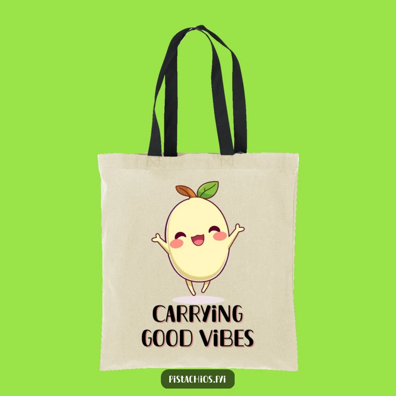 Funny Dancing Pistachio Tote Bag: Carry Your Joy Everywhere, Gift