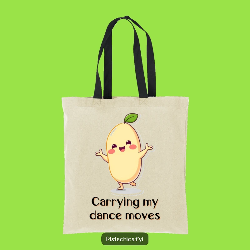 Funny Cashew Dancer Tote Bag: Carry Your Essentials with a Silly, Cheerful Nut