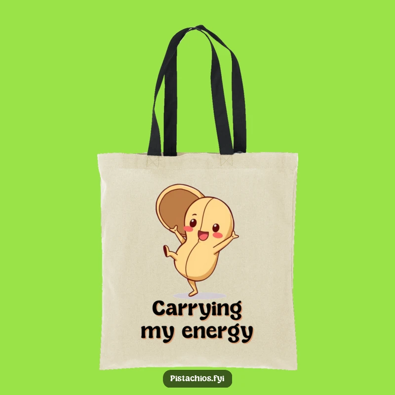 Funny Playful Peanut Tote Bag: Cartwheel Fun for a Perfect Funny Gift