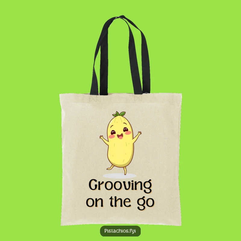 Funny Pistachio Jig Tote Bag: Cheerful Nutty Accessory For Daily Errands